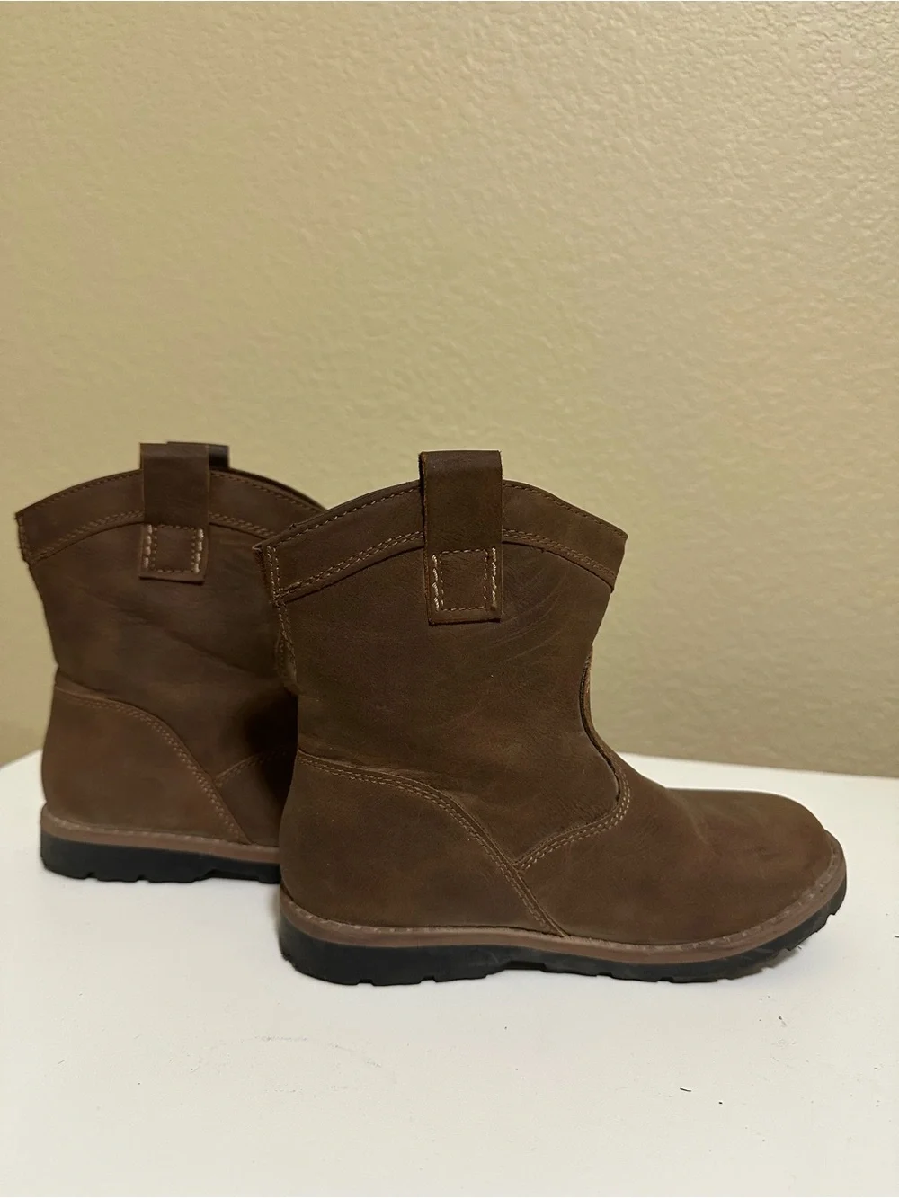 Worn Once | Kids Brown Pull-On Nubuck Boots